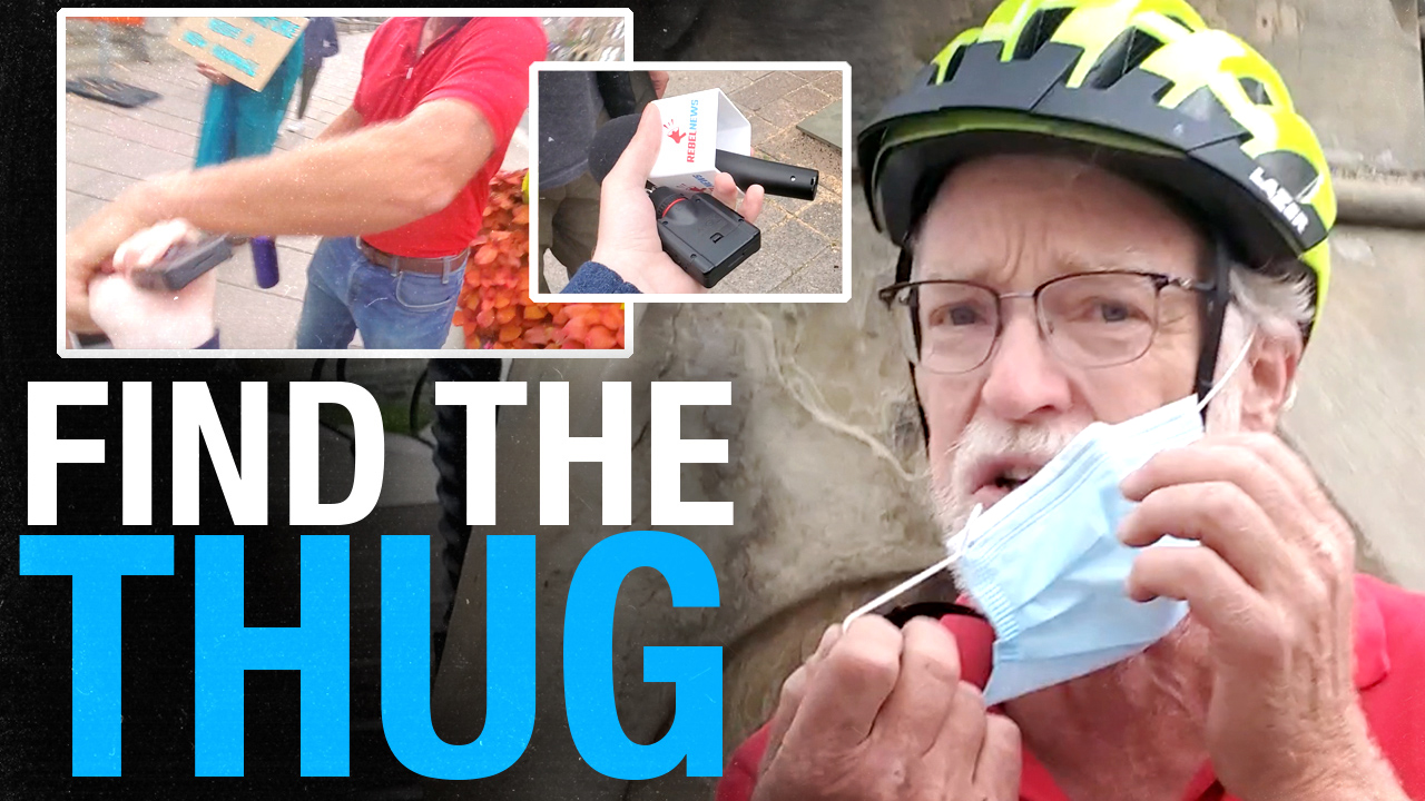 Help Find The Thug! Extinction Rebellion protester ATTACKS Keean Bexte outside Parliament