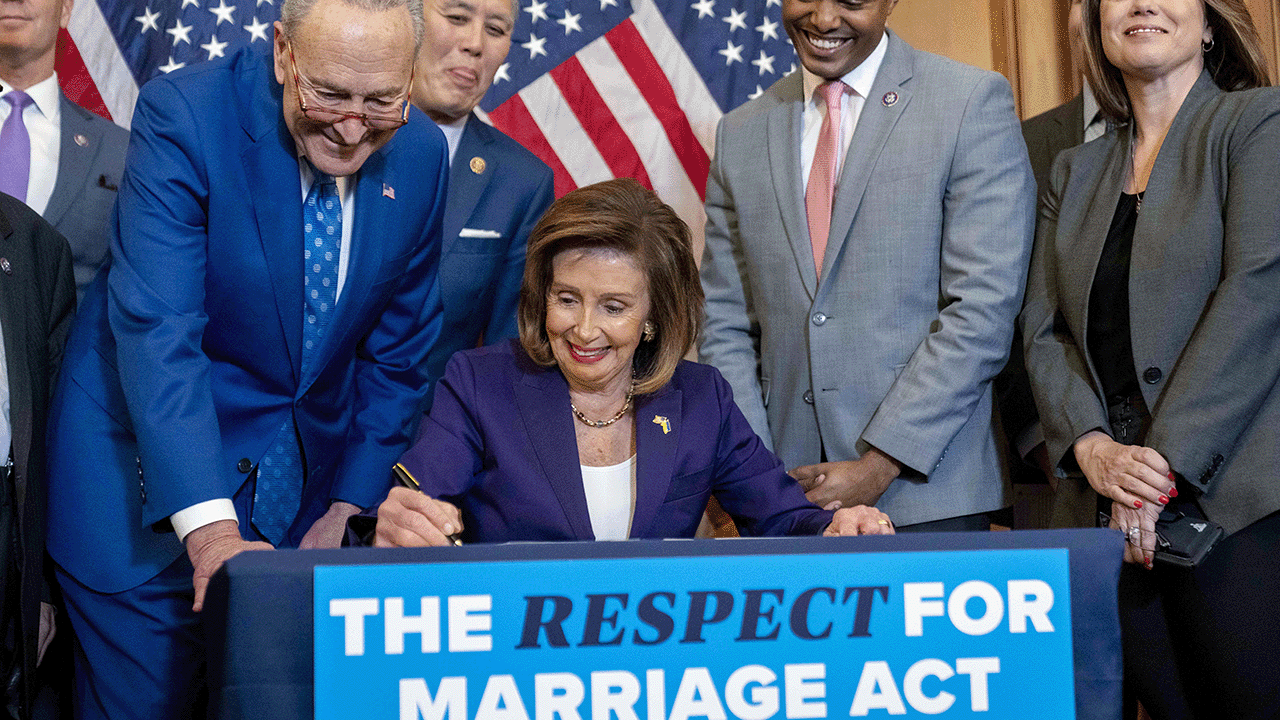 Democrat-controlled U.S. House passes bill to codify same-sex marriages into law