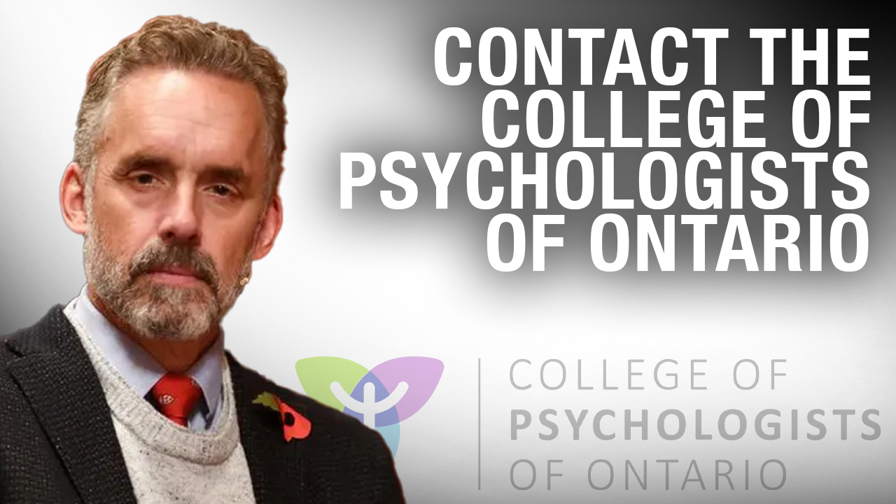 Protesters rally in support of Jordan Peterson outside College of Psychologists office Rebel News
