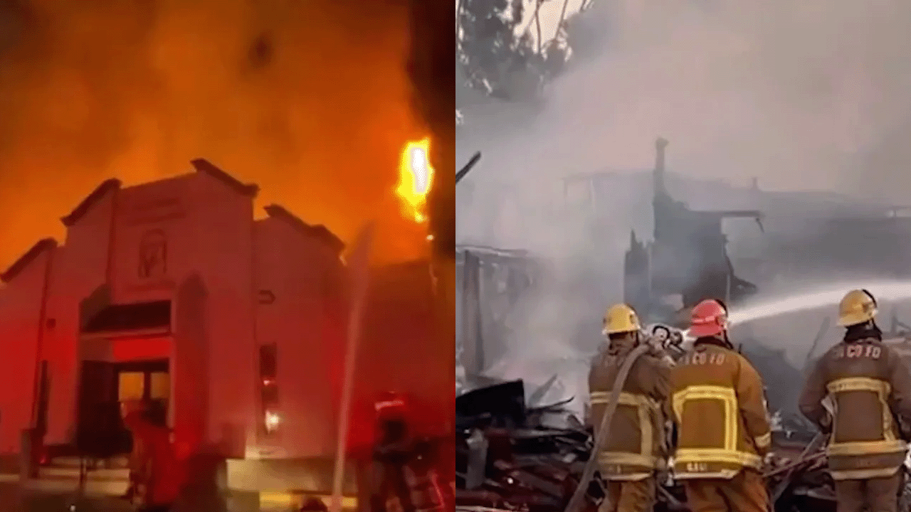 Fire devastates Los Angeles neighborhood church, toy drive for children continues
