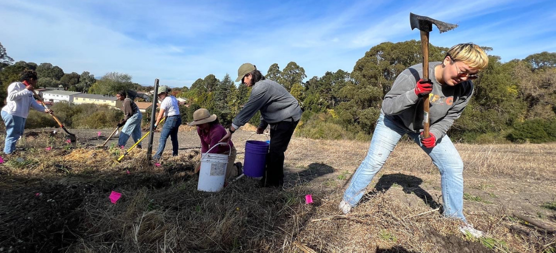 Law Center staff at Agroecology Commons' volunteer day.