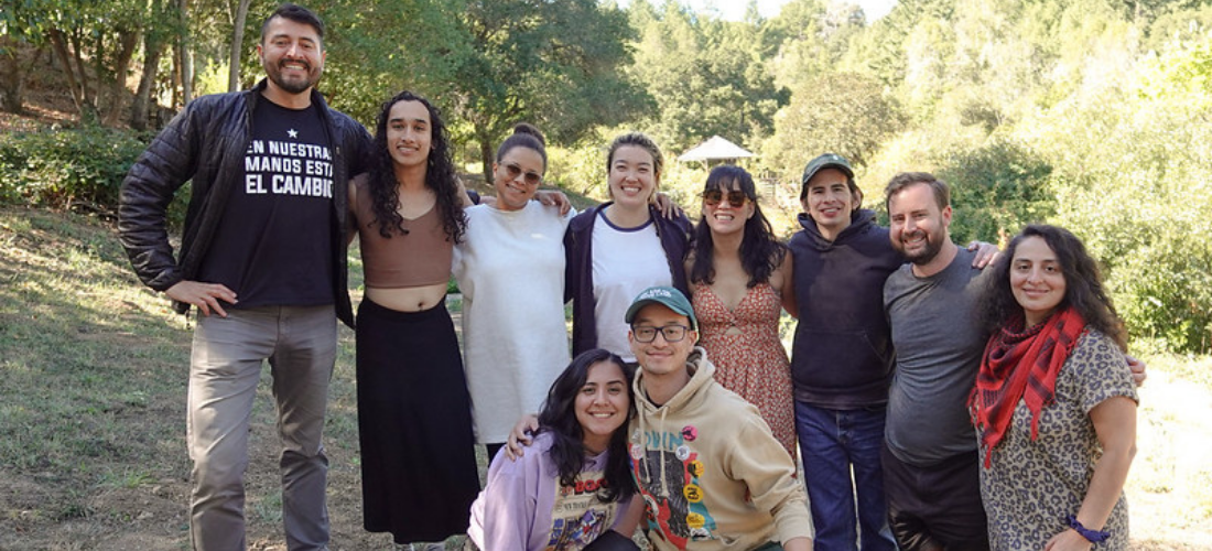Law Center staff smiling at their 2024 staff retreat.