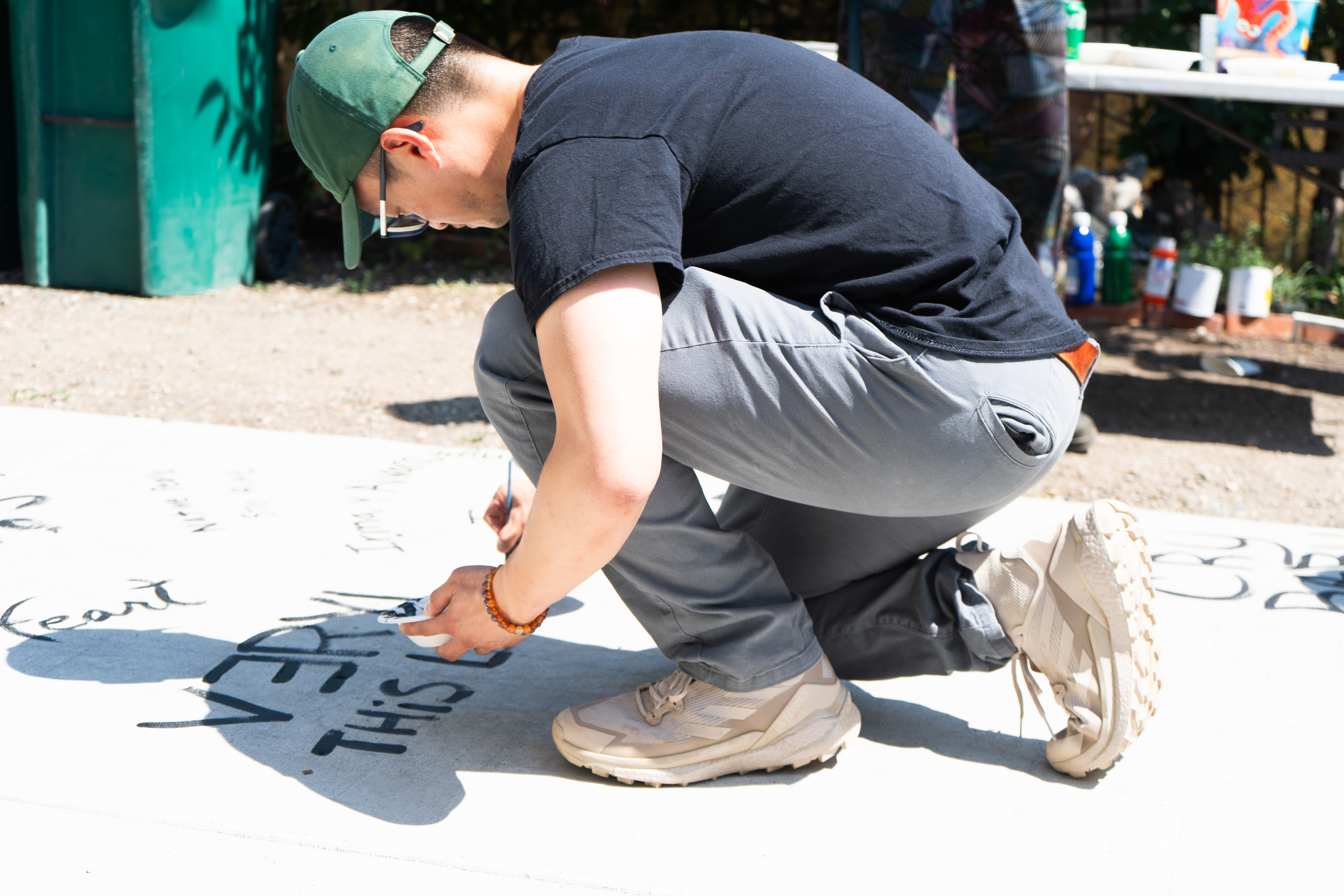 Veryl signs the liberation easement