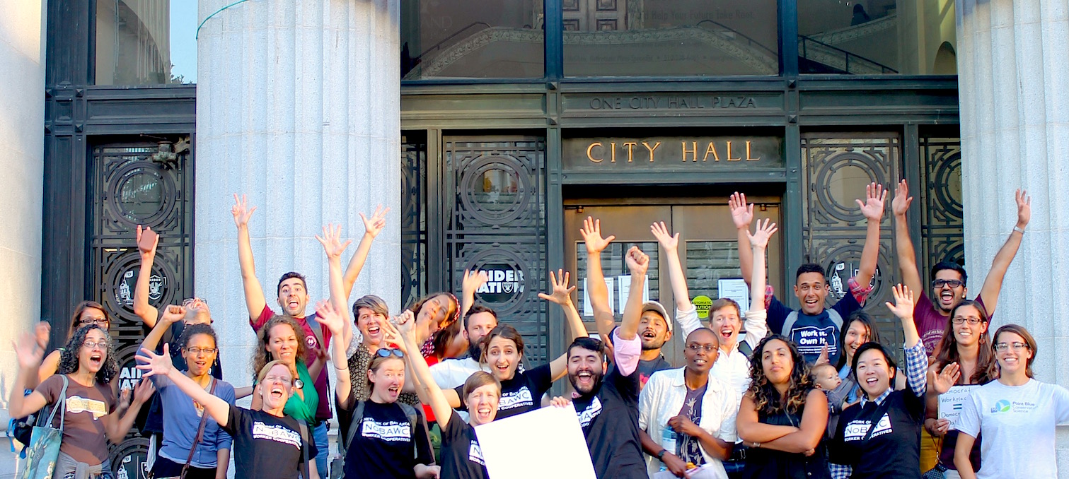 We done it before. We do it again! Pushing policies that promote worker cooperatives!