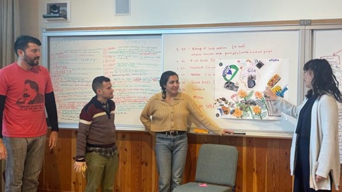 Ricardo Nuñez, Ari Pomerantz, Itzel Nuño, and Tia Katrina Taruc-Myers at 2023 SELC Staff Retreat
