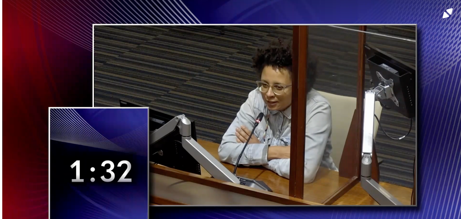 Mwende Hinojosa gives public comment on banning land grabs in Richmond