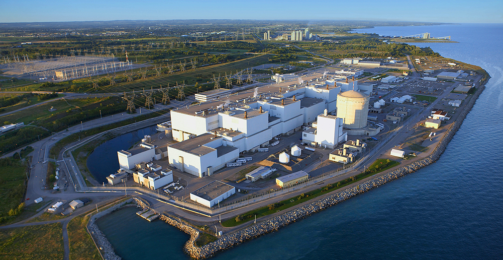 Arial shot of the Darlington nuclear station