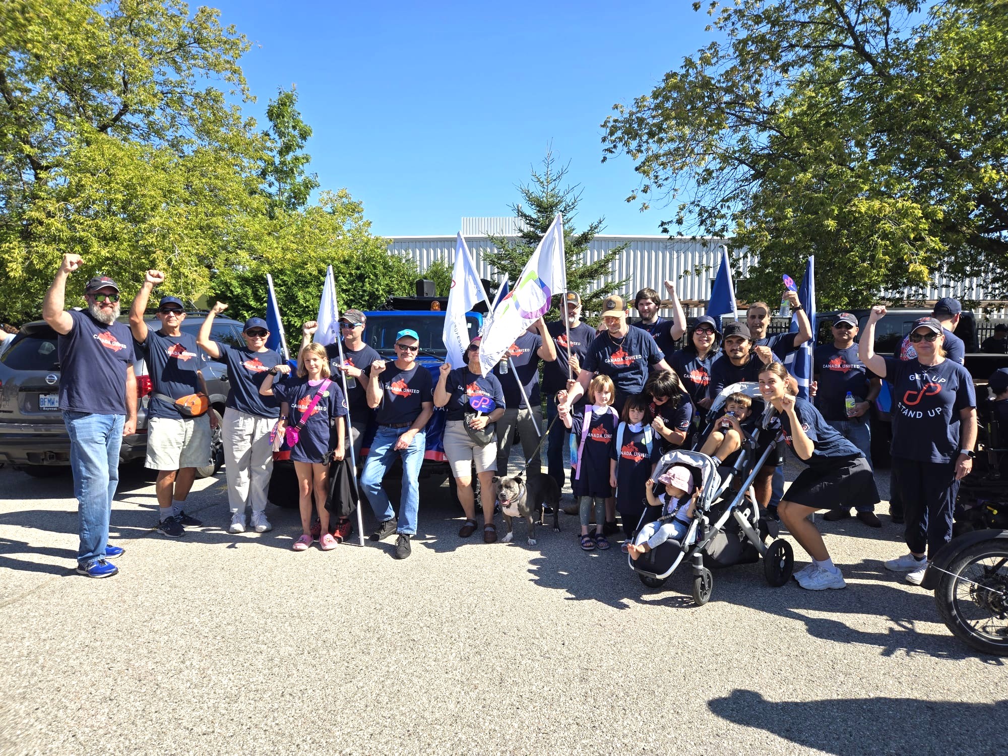 Society members turn out across the province for Labour Day