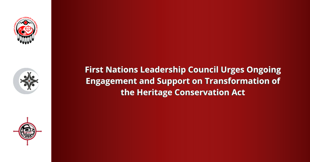 First Nations Leadership Council Urges Ongoing Engagement and Support ...