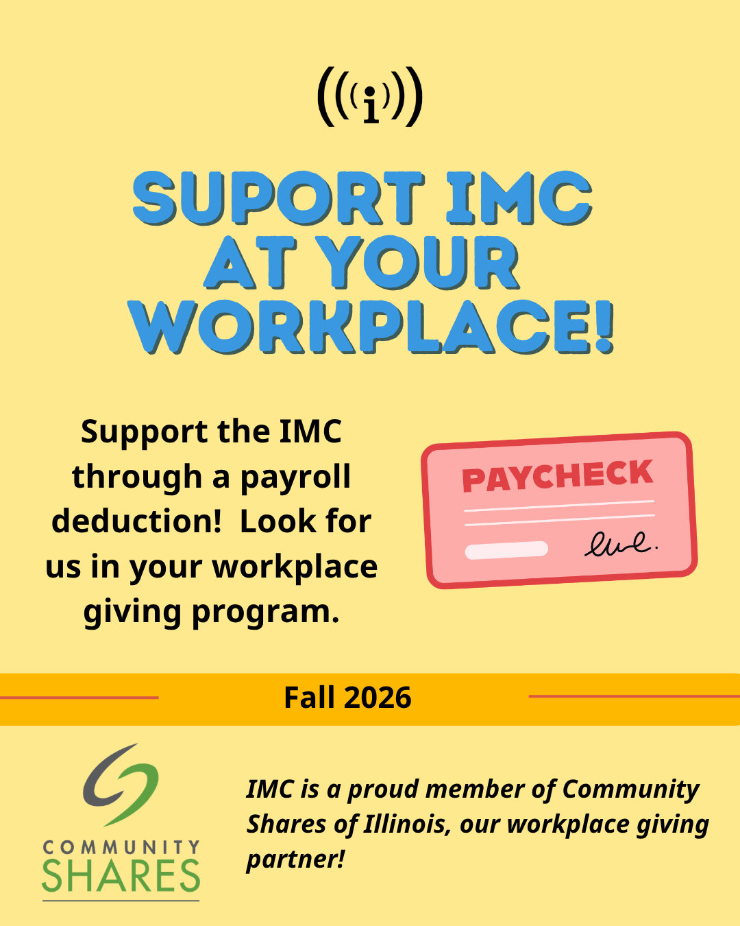 Support IMC Through Your Workplace