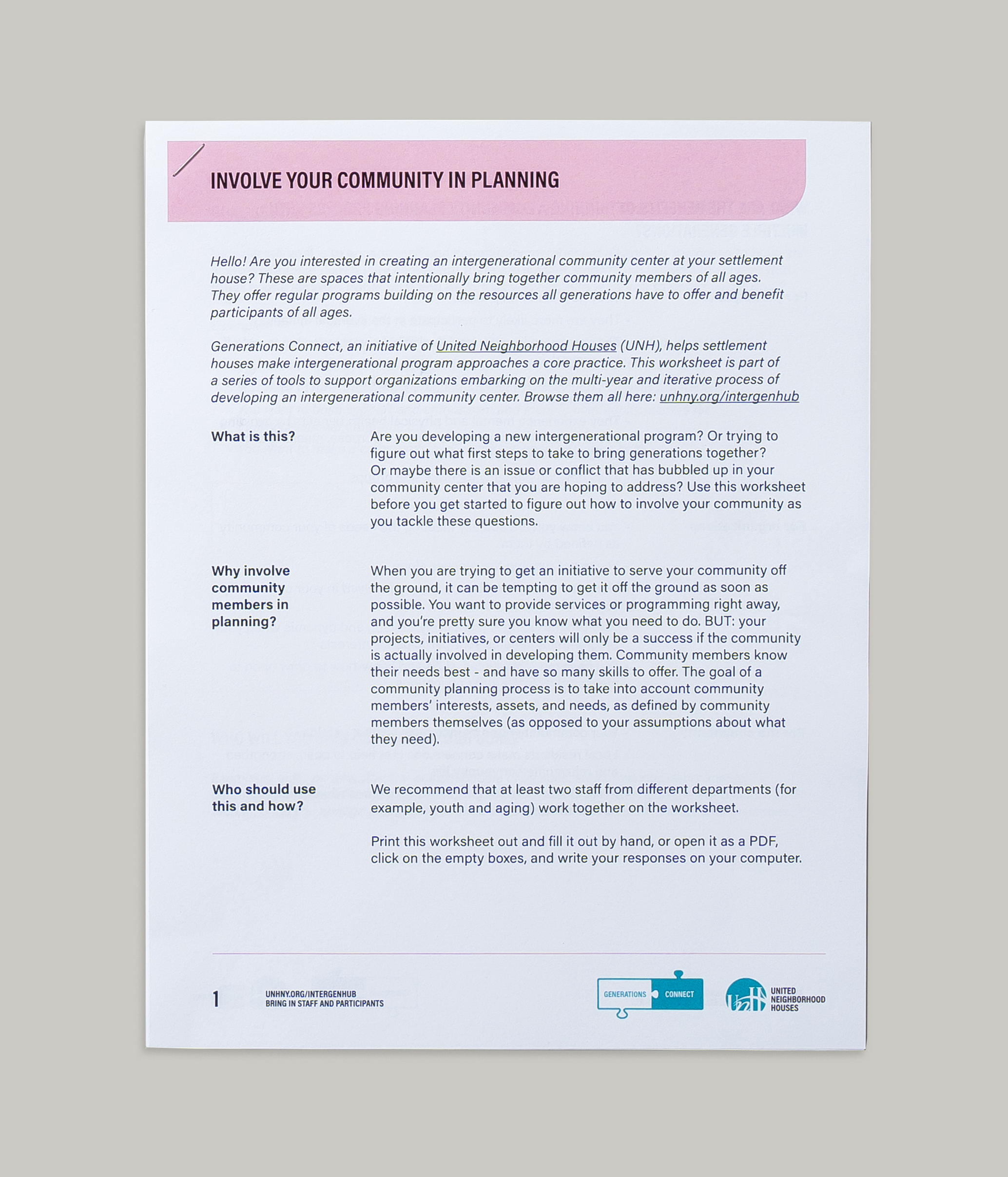 Involve Your Community in Planning