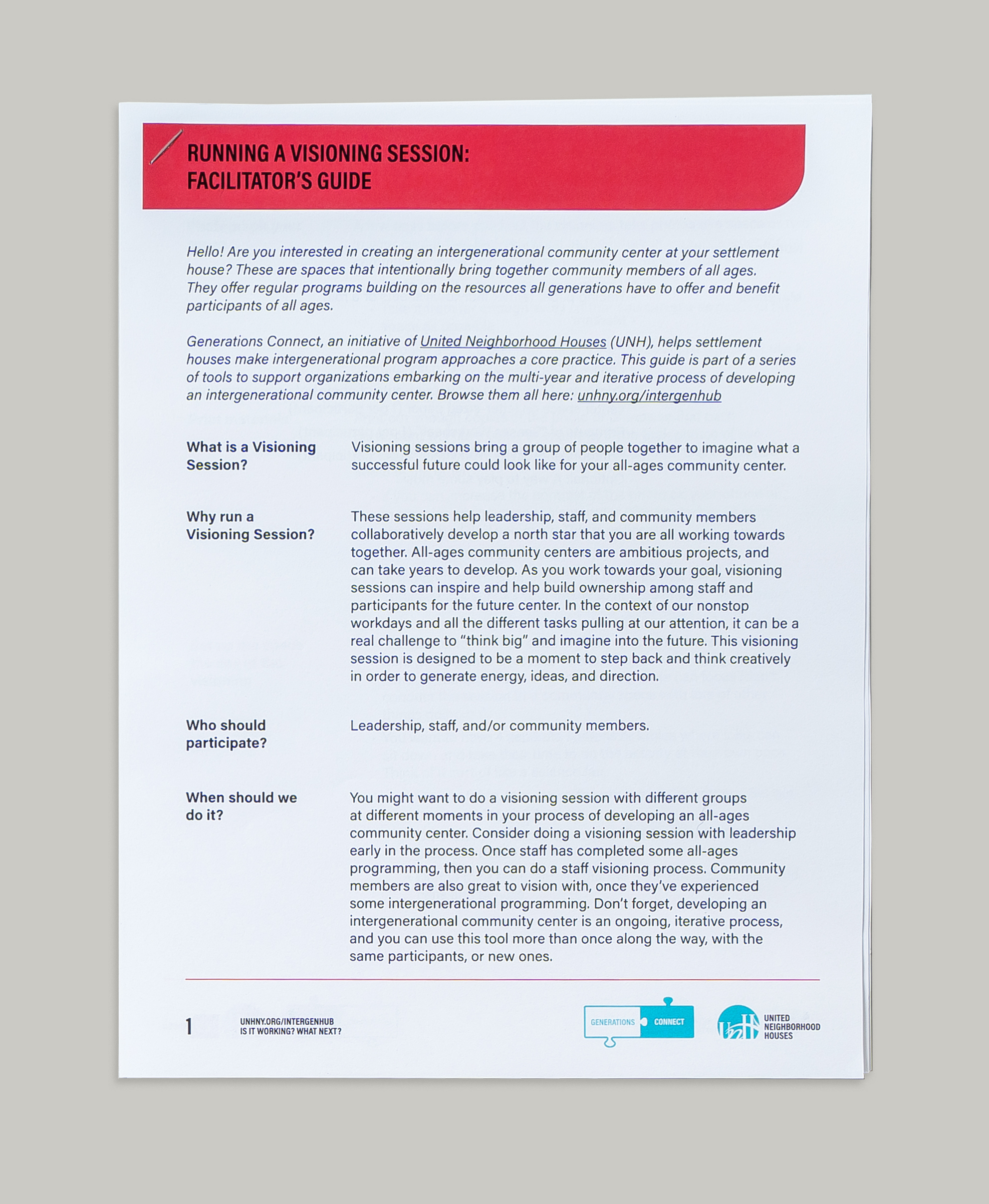 Running a Visioning Session