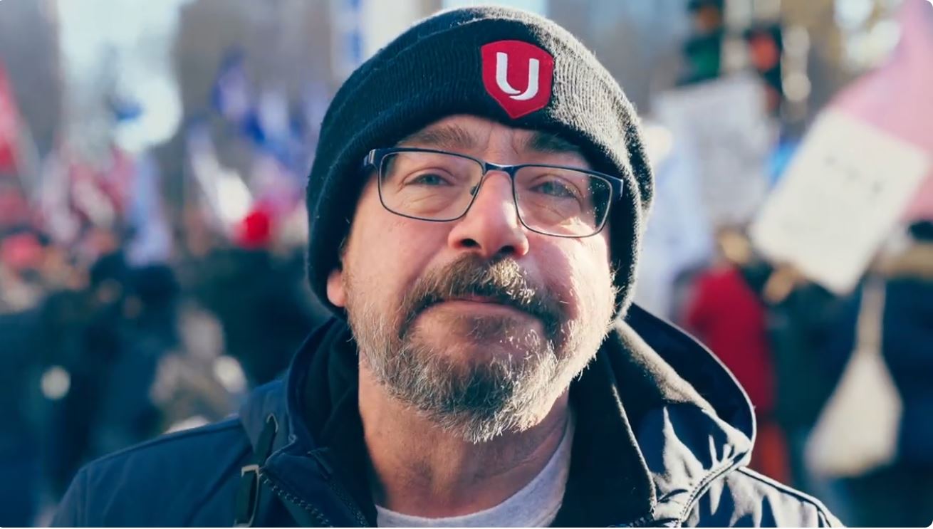 Manifestation contre le programme anti-travailleurs de la CAQ