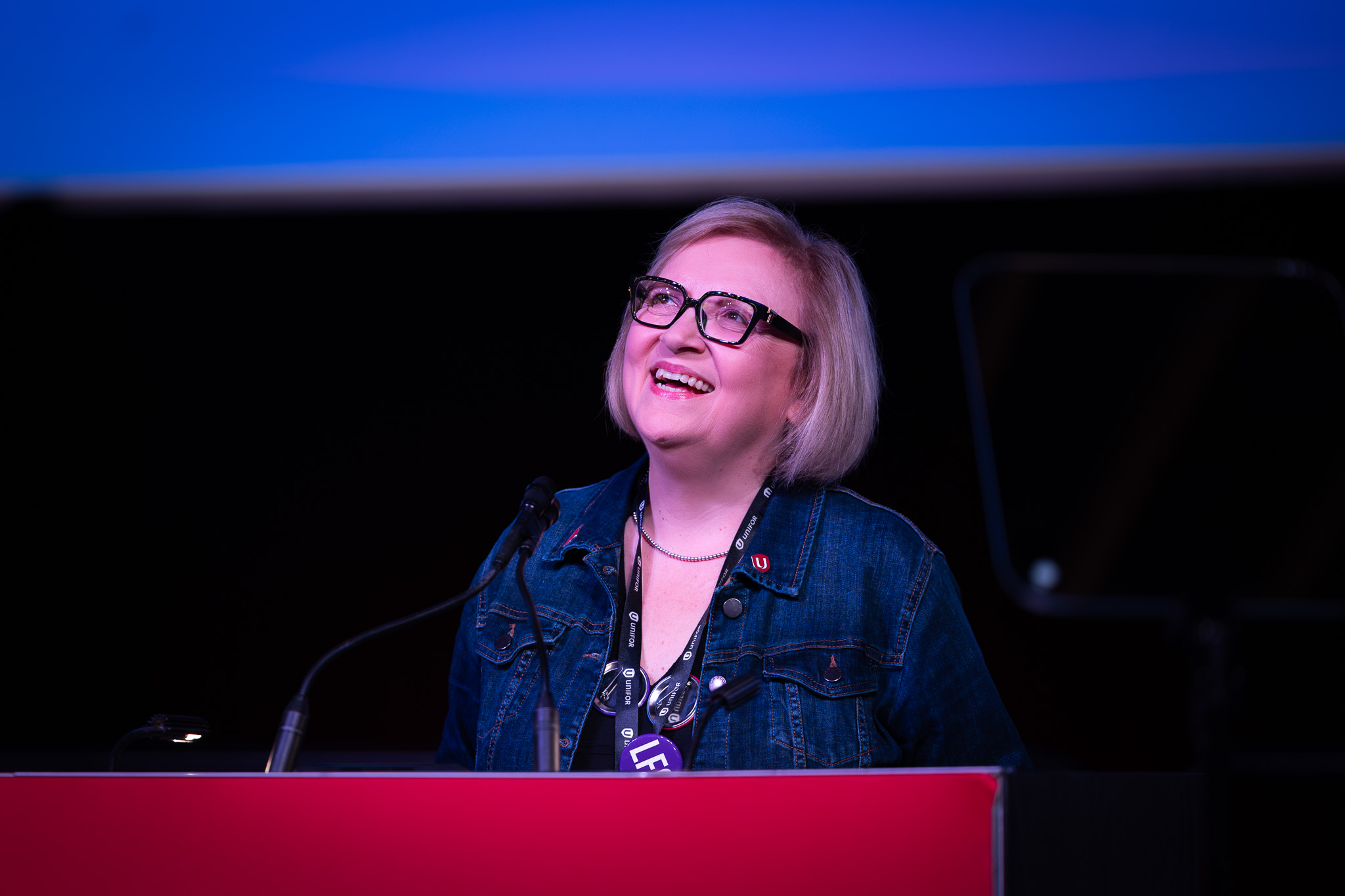 Lana Payne s’adresse à l’assemblée lors du 5e Congrès statutaire d’Unifor