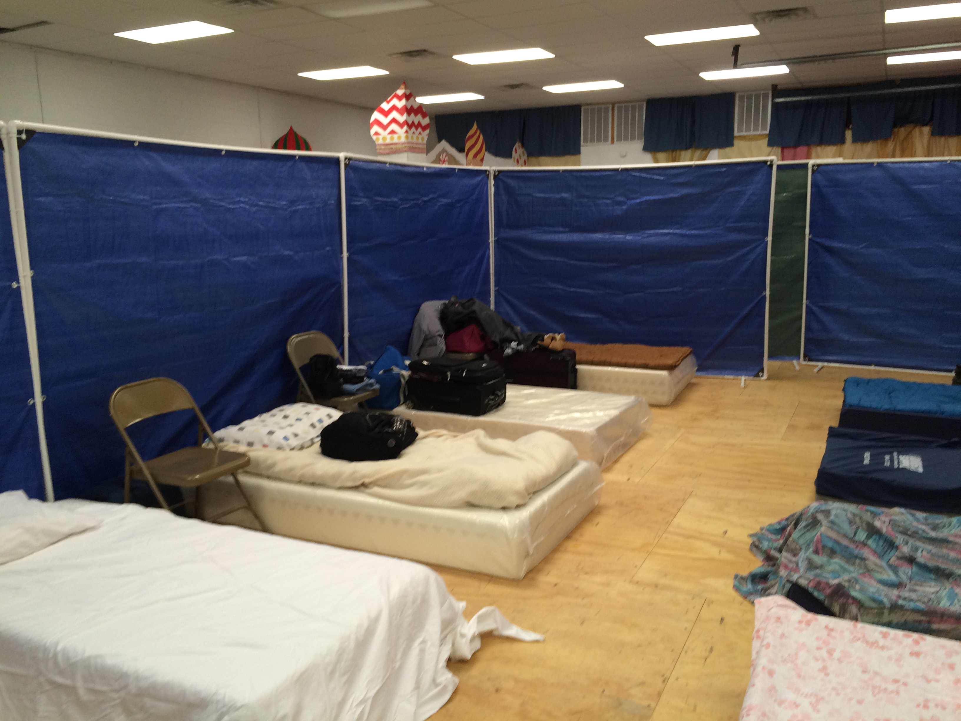 Work team guest room in Holy Apostles' parish hall