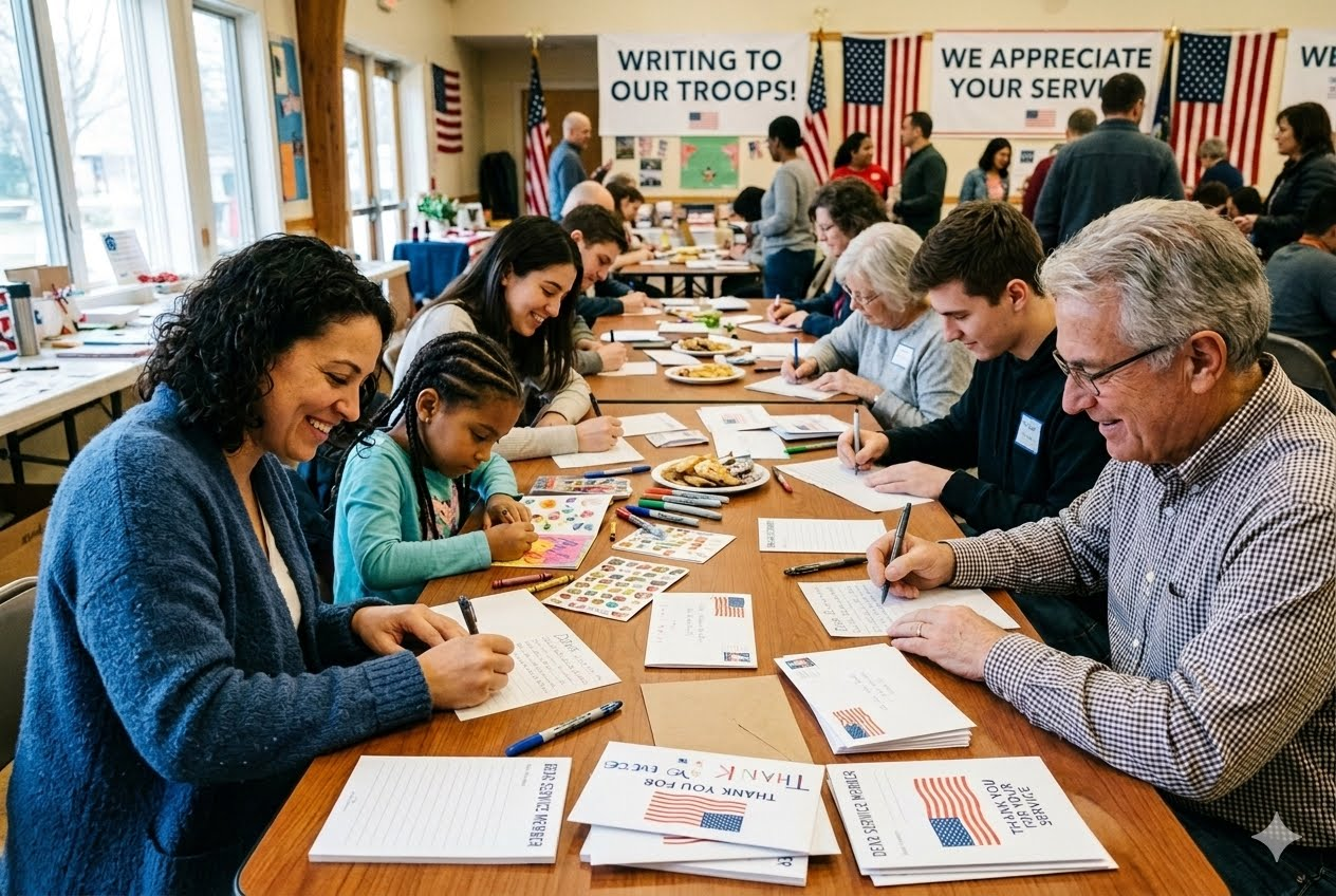 Civic Virtue Event - WRITE LETTERS TO SERVICE MEMBERS