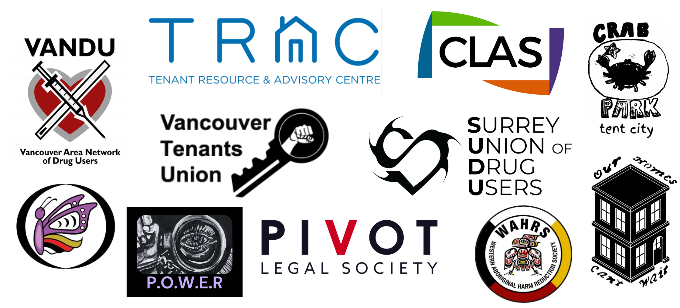 VTU tenant and advocate coalition group logos