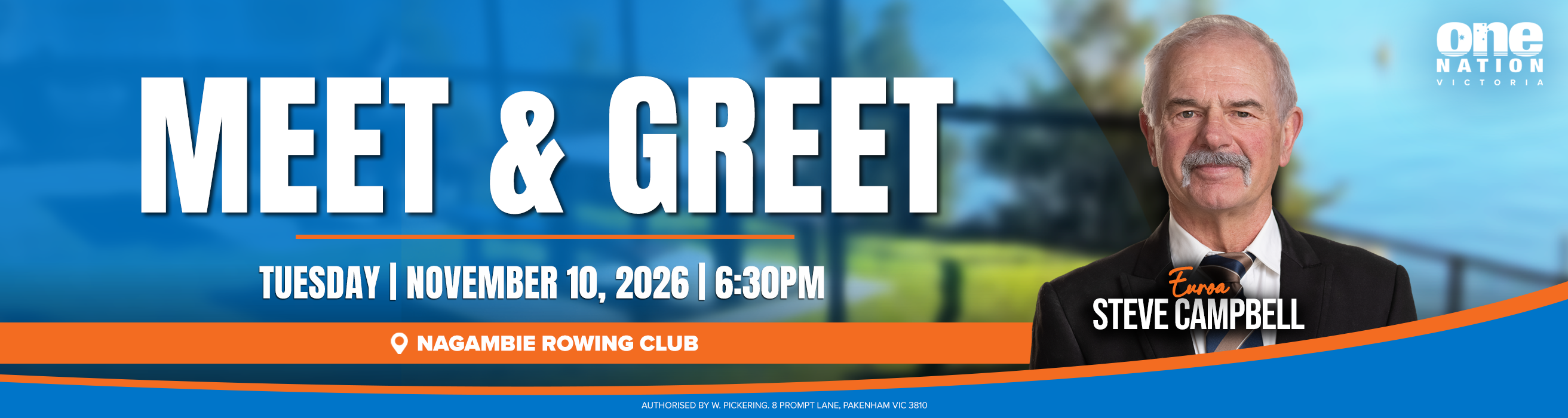 Meet & Greet with Steve Campbell - One Nation Victoria
