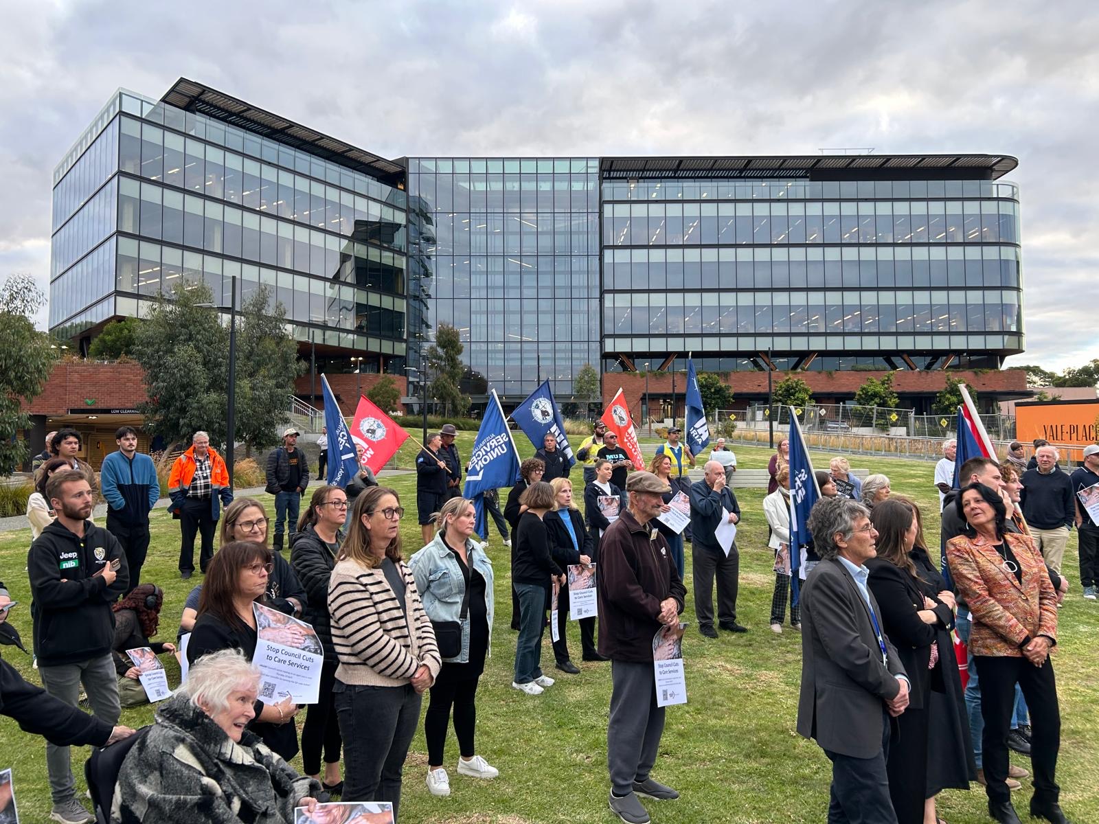 Save Geelong Jobs and Aged Care - ASU Rally