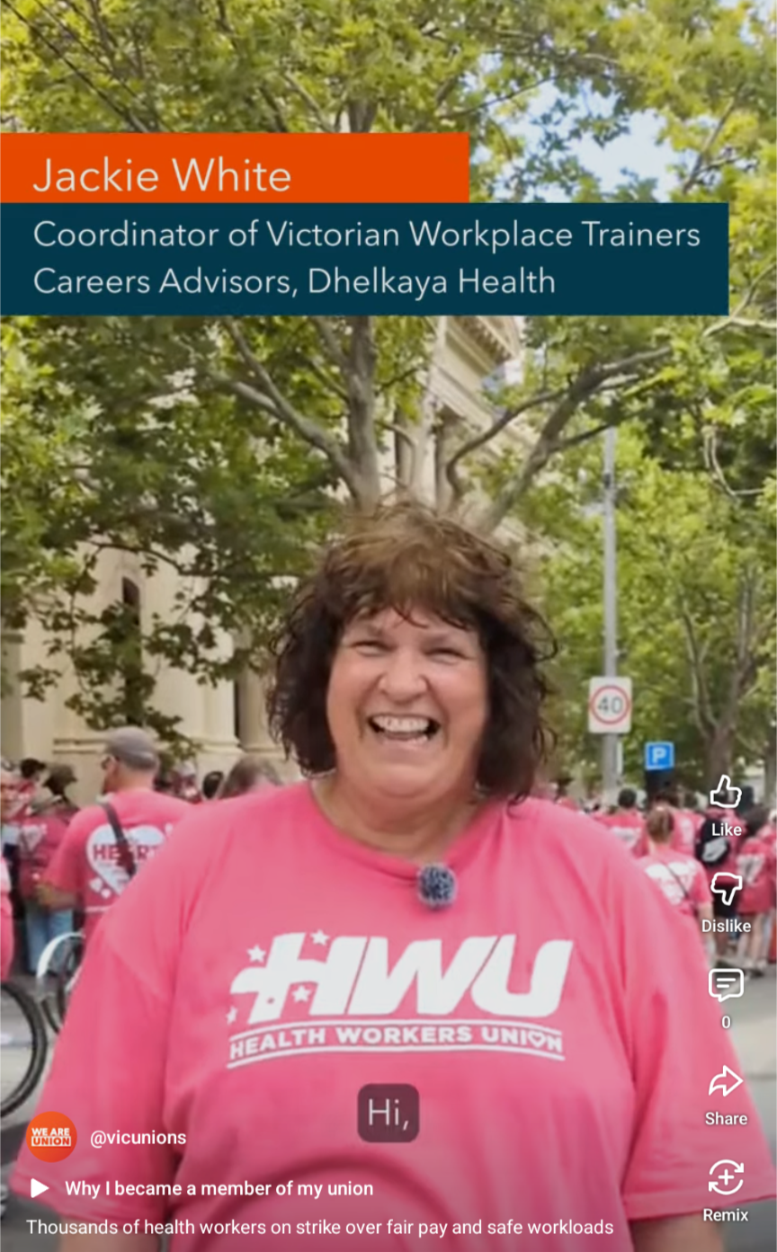 Listen to Jackie on why she was out on 20 January.