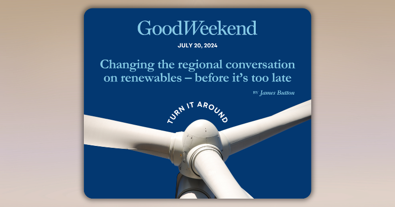 'Turn it around: Changing the regional conversation on renewables – before it's too late'