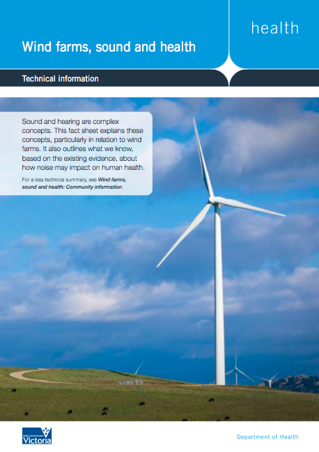 Vic Health gives wind farms a clean bill of health 