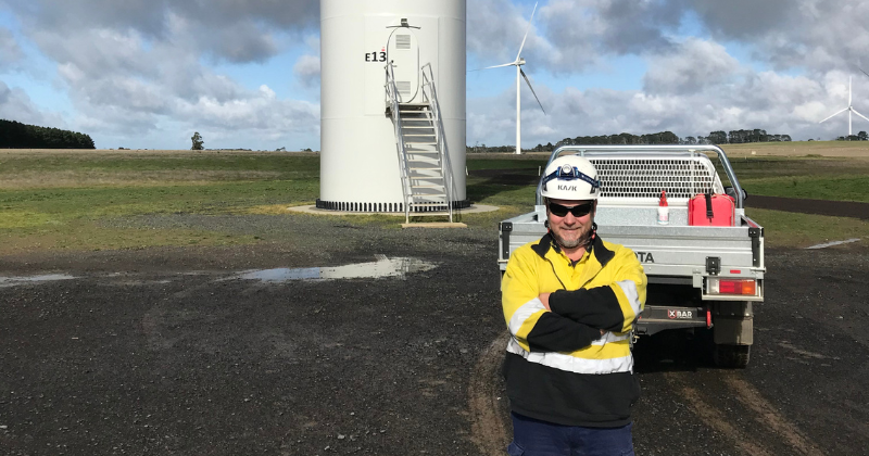 A career in wind, close to home