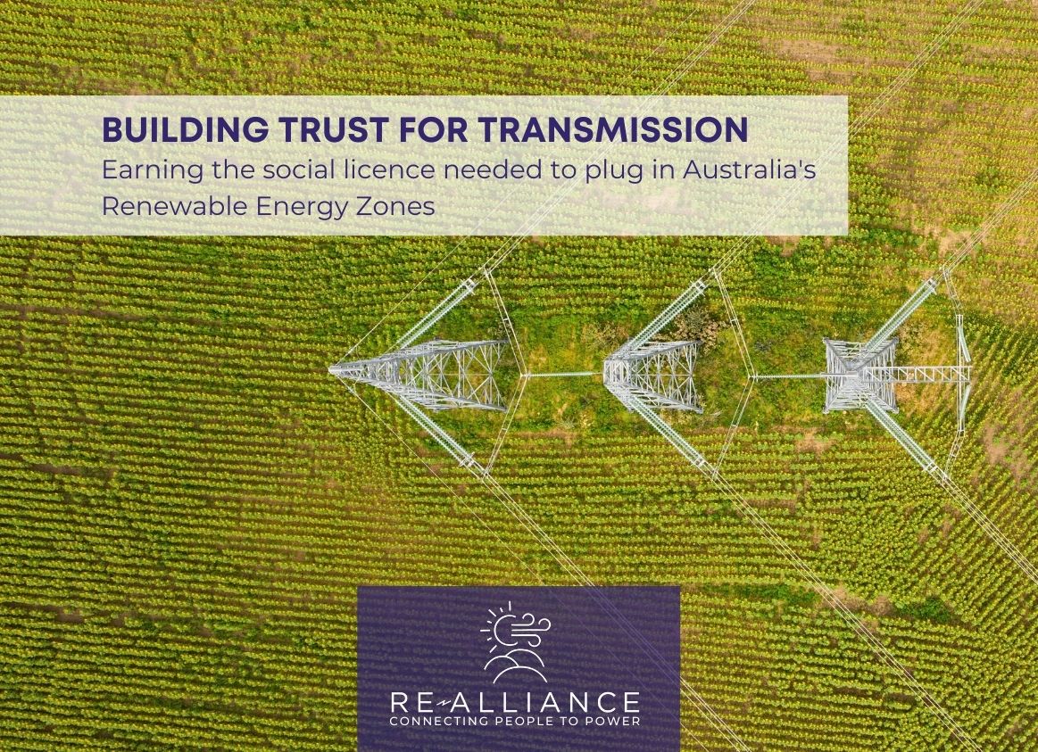 Building Trust for Transmission: Earning the social licence needed to plug in Australia's Renewable Energy Zones