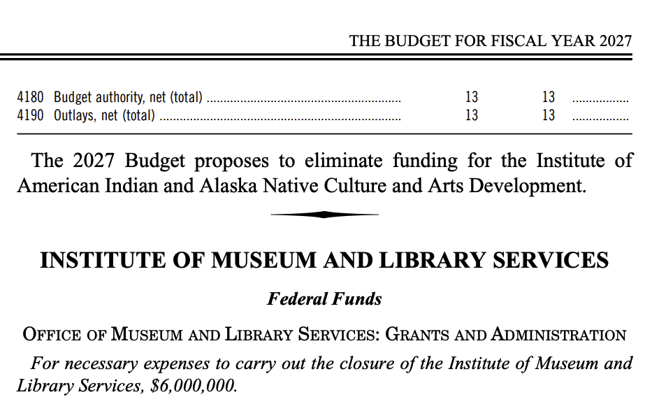 Page 56 of the Appendix of the Budget of the U.S. Government FY 2027