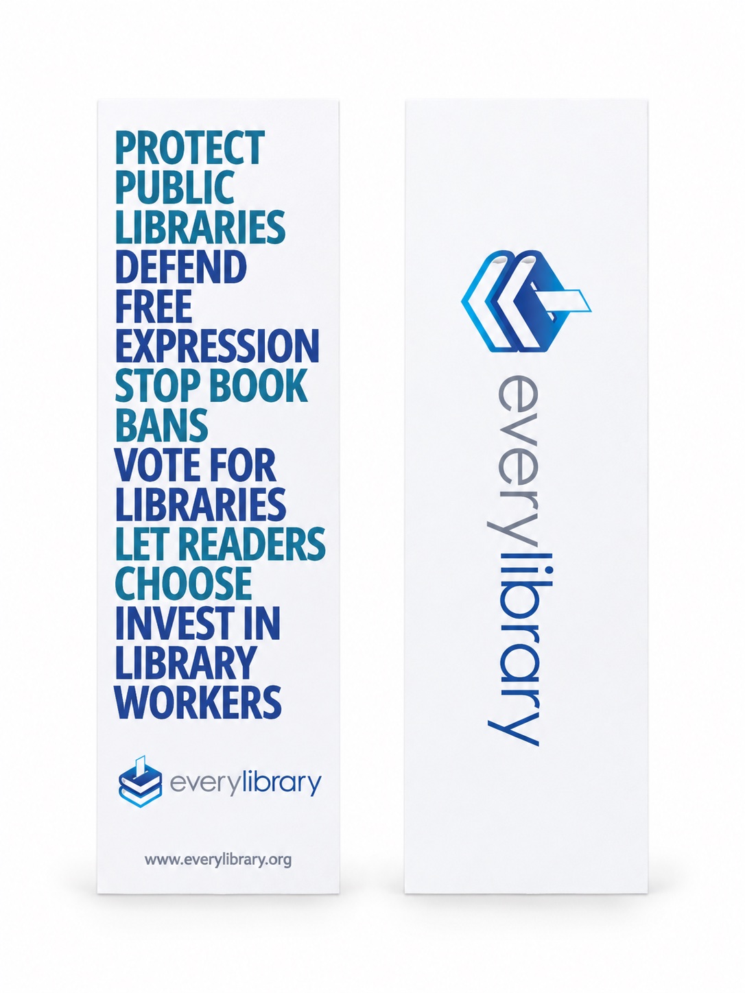 Two EveryLibrary bookmarks