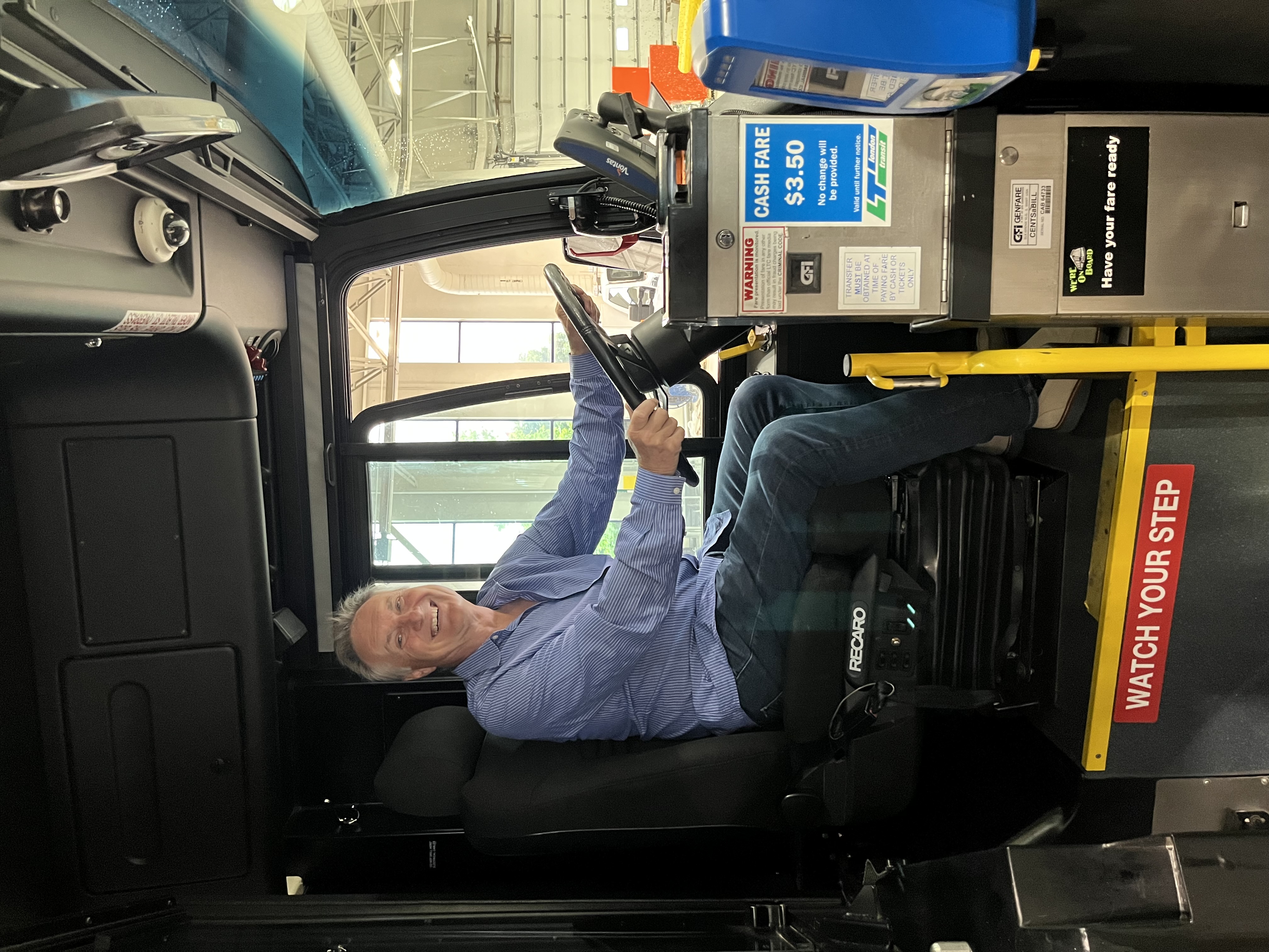 Steve Lehman meeting with London Transit staff