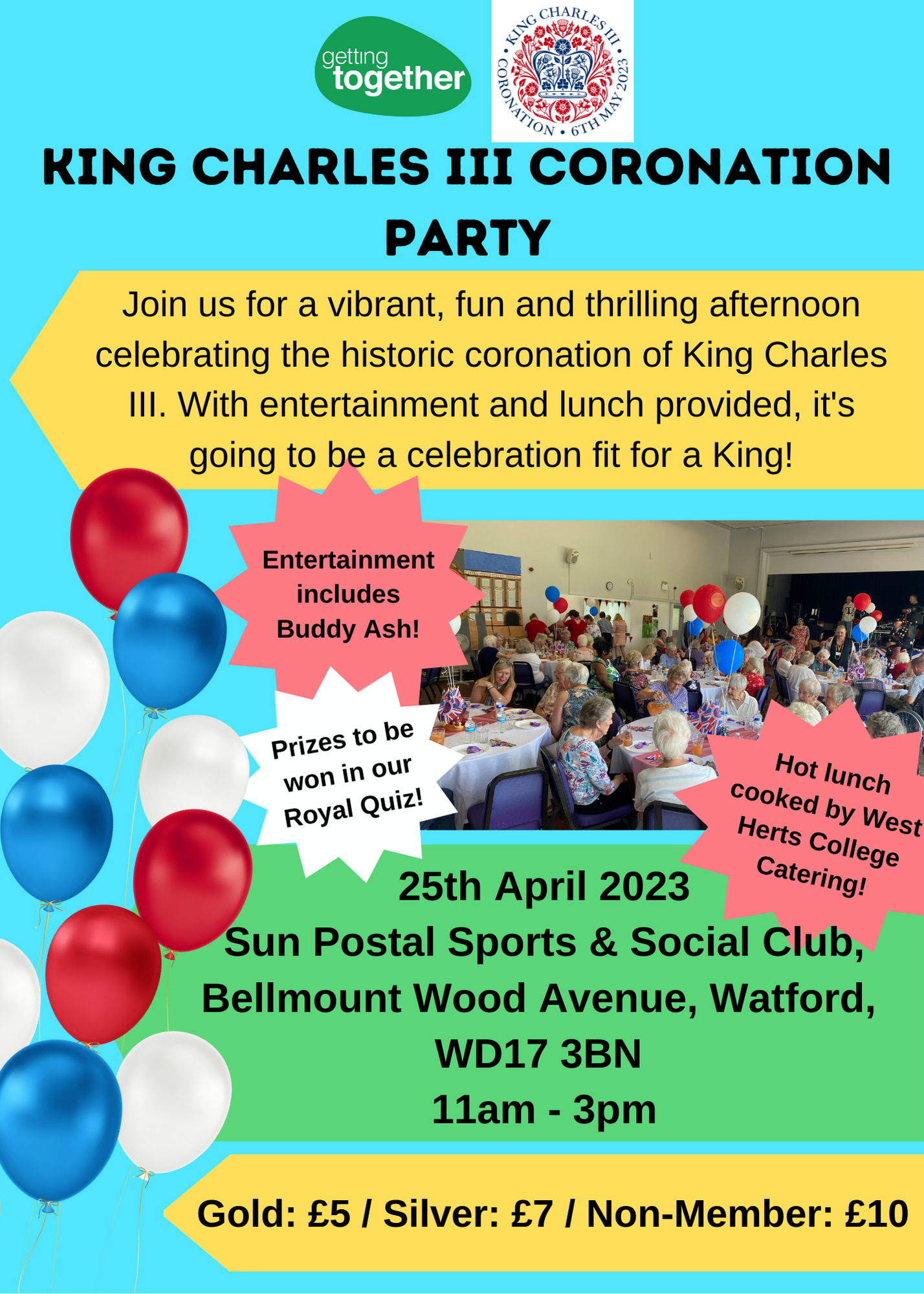 Getting Together King Charles III Coronation Celebration Watford & Three Rivers Trust