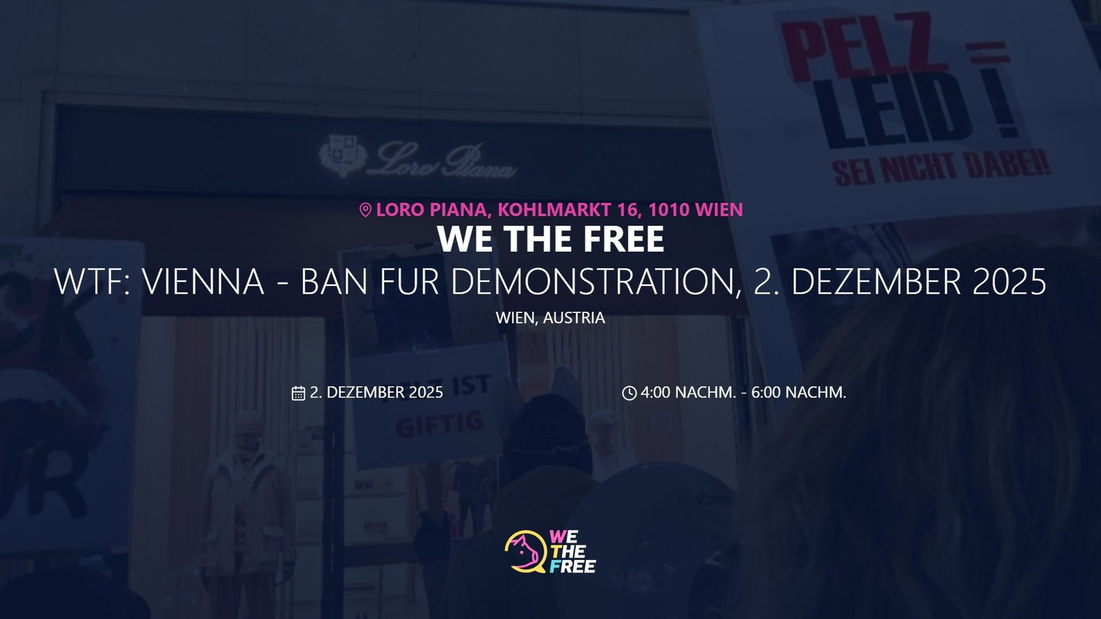 WTF: Vienna - Ban fur demonstration, 2. Dezember 2025