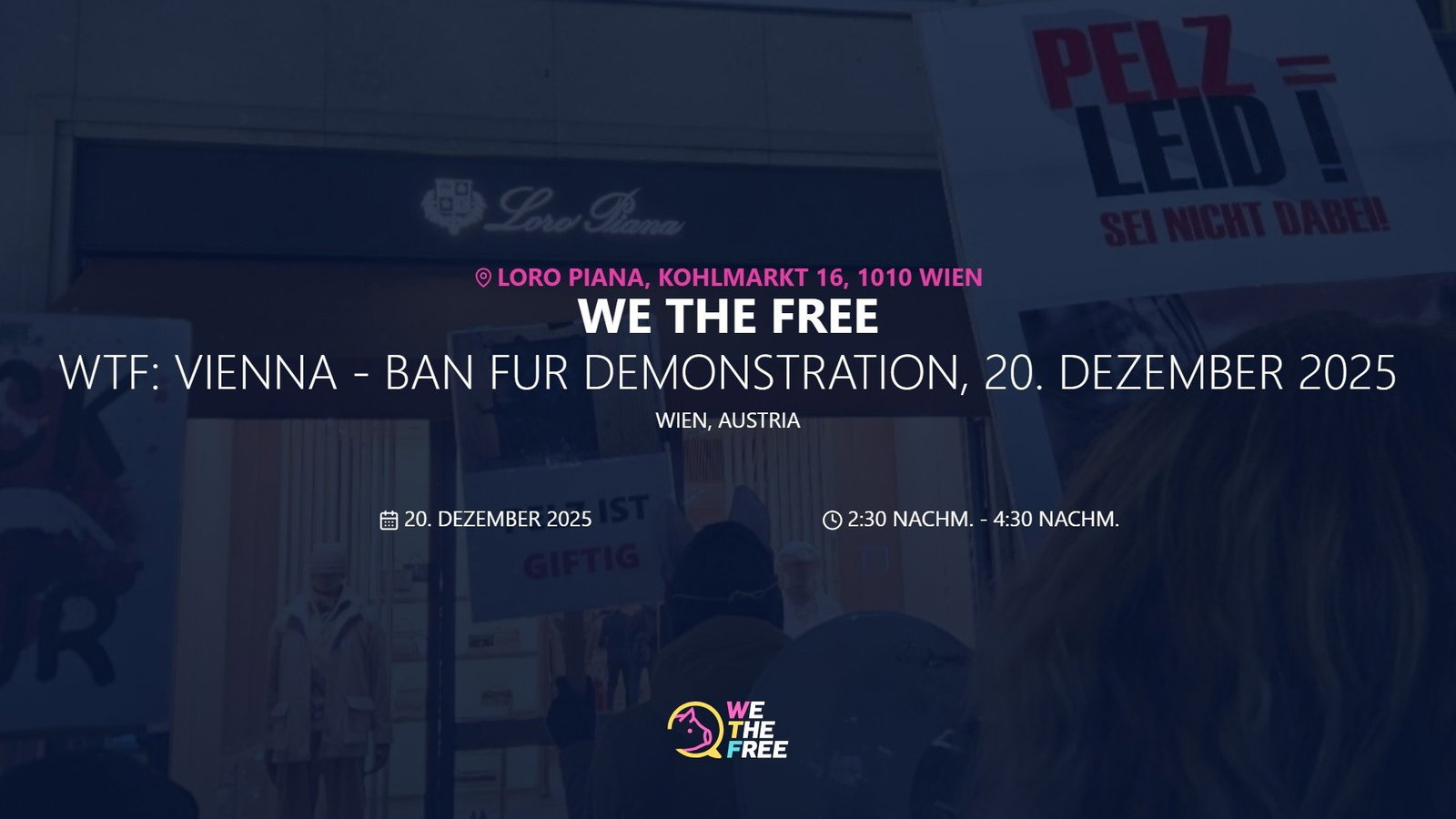WTF: Vienna - Ban fur demonstration, 20. Dezember 2025