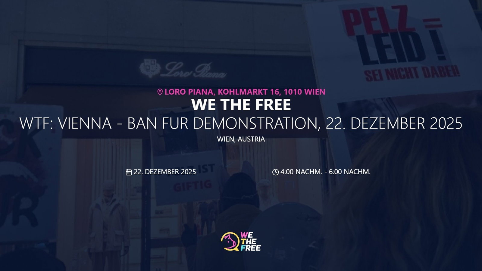 WTF: Vienna - Ban fur demonstration, 22. Dezember 2025