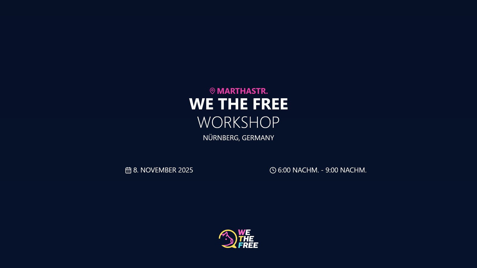 WTF: Bayreuth, Germany - Outreach Workshop, 8. November 2025