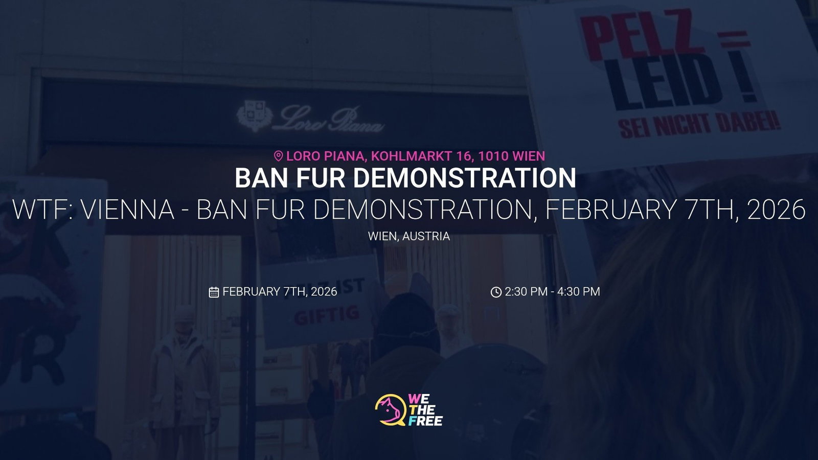 WTF: Vienna - ban fur demonstration, February 7th, 2026
