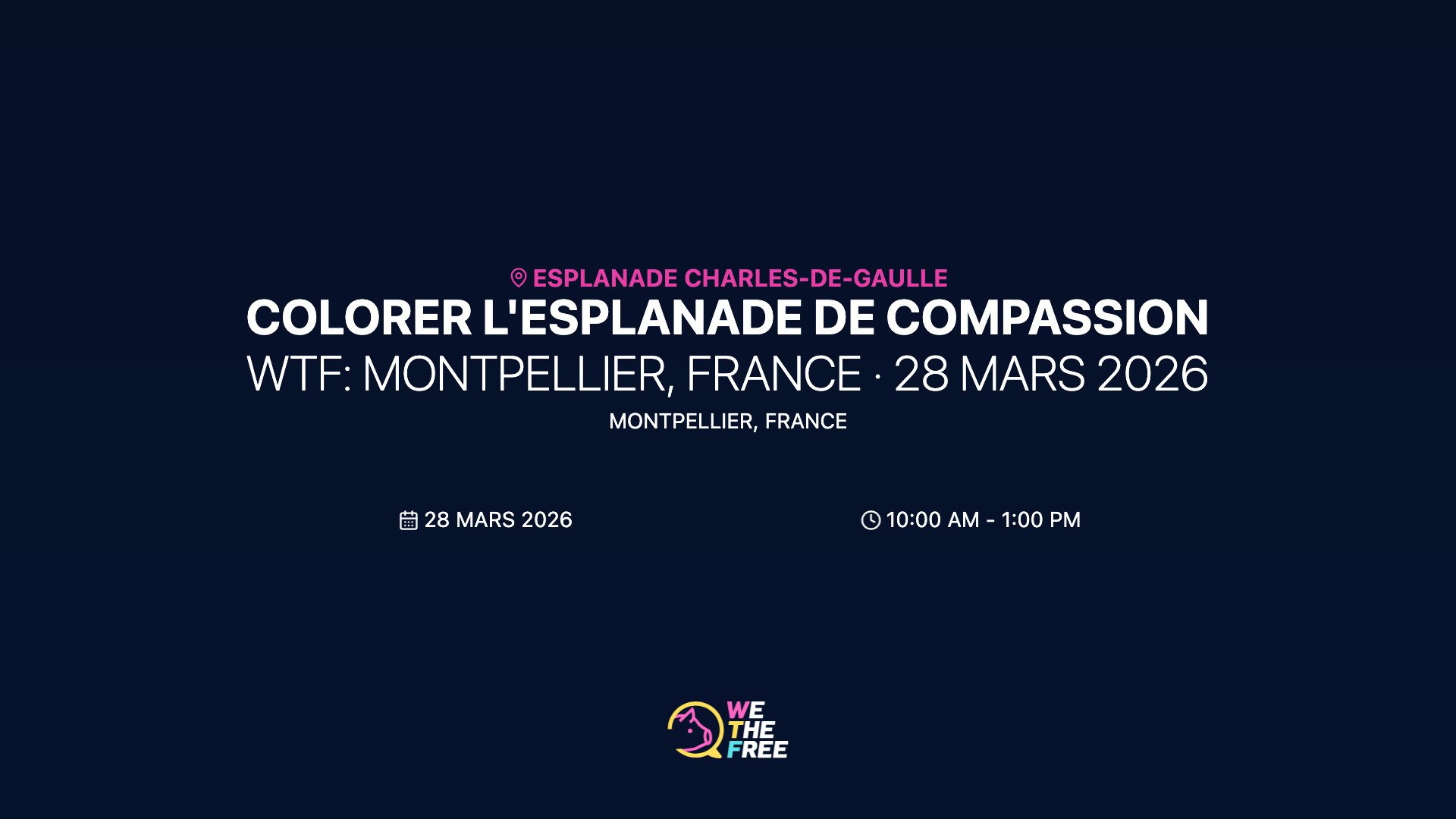 WTF: Montpellier, France · 28 MARS 2026