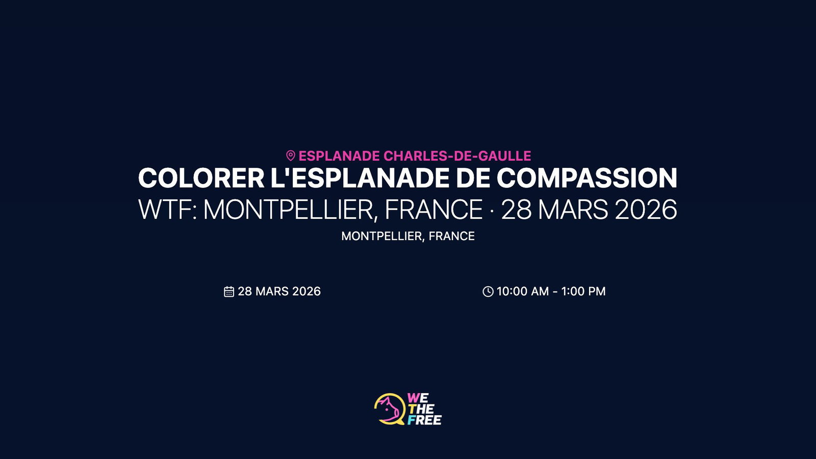 WTF: Montpellier, France · 28 MARS 2026