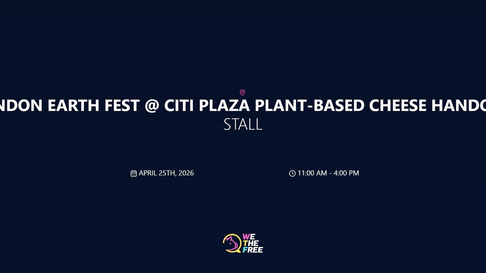 WTF: London, Canada - Stall, April 25th, 2026
