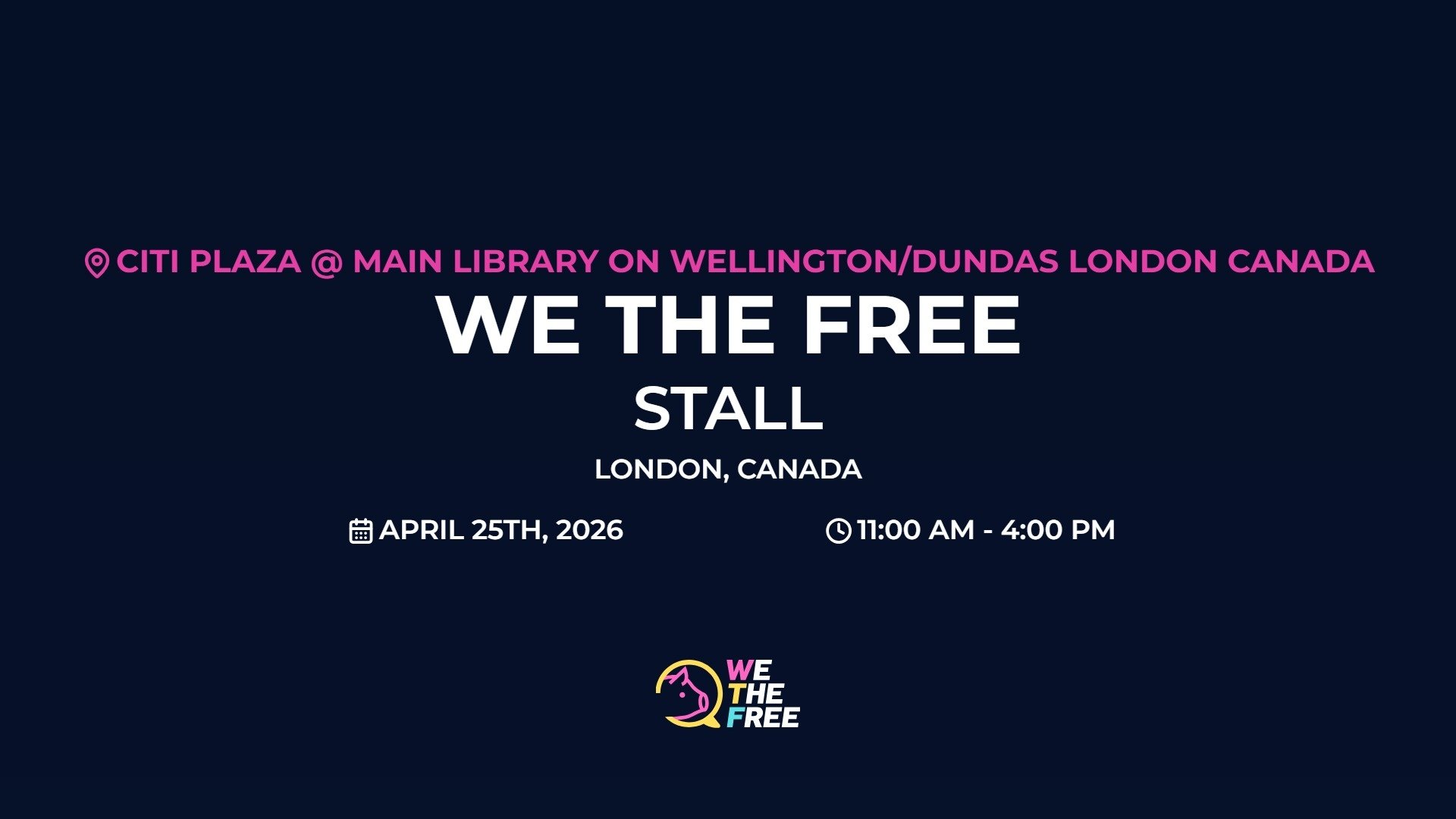 WTF: London, Canada - Stall, April 25th, 2026