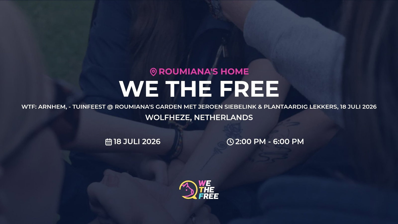 WTF Arnhem - Tuinfeest @ Roumiana's garden met lezing Jeroen Siebelink & plantaardig lekkers, 18 juli 2026