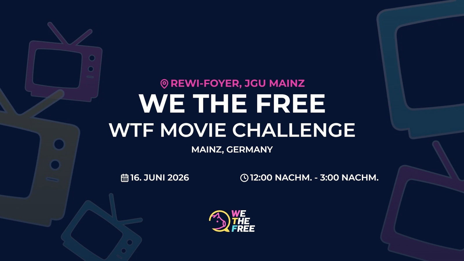 WTF: Mainz, Germany x Vegane Hochschulgruppe - WTF Movie Challenge, 16. Juni 2026