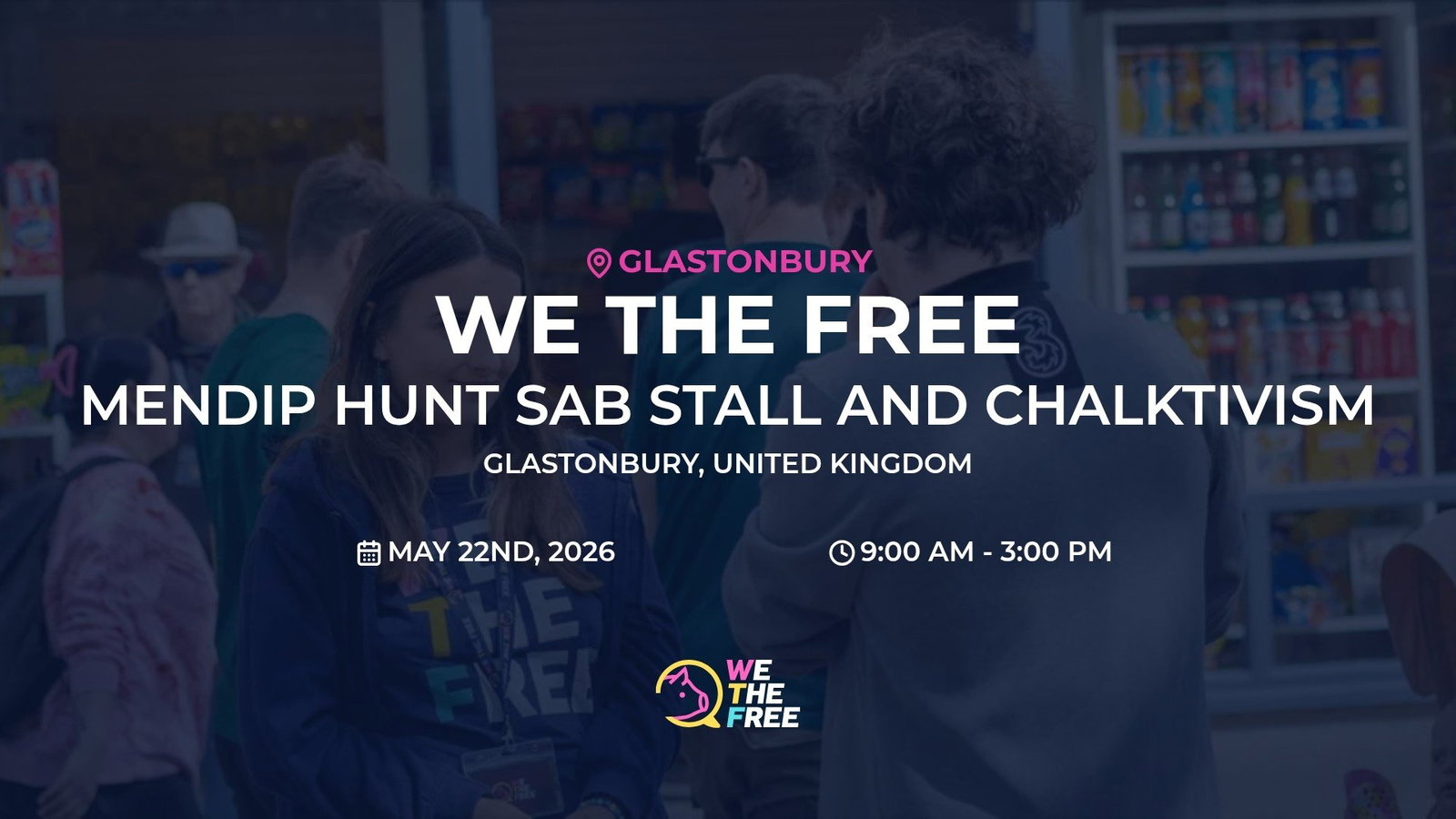 MENDIP HUNT SAB STALL AND CHALKTIVISM