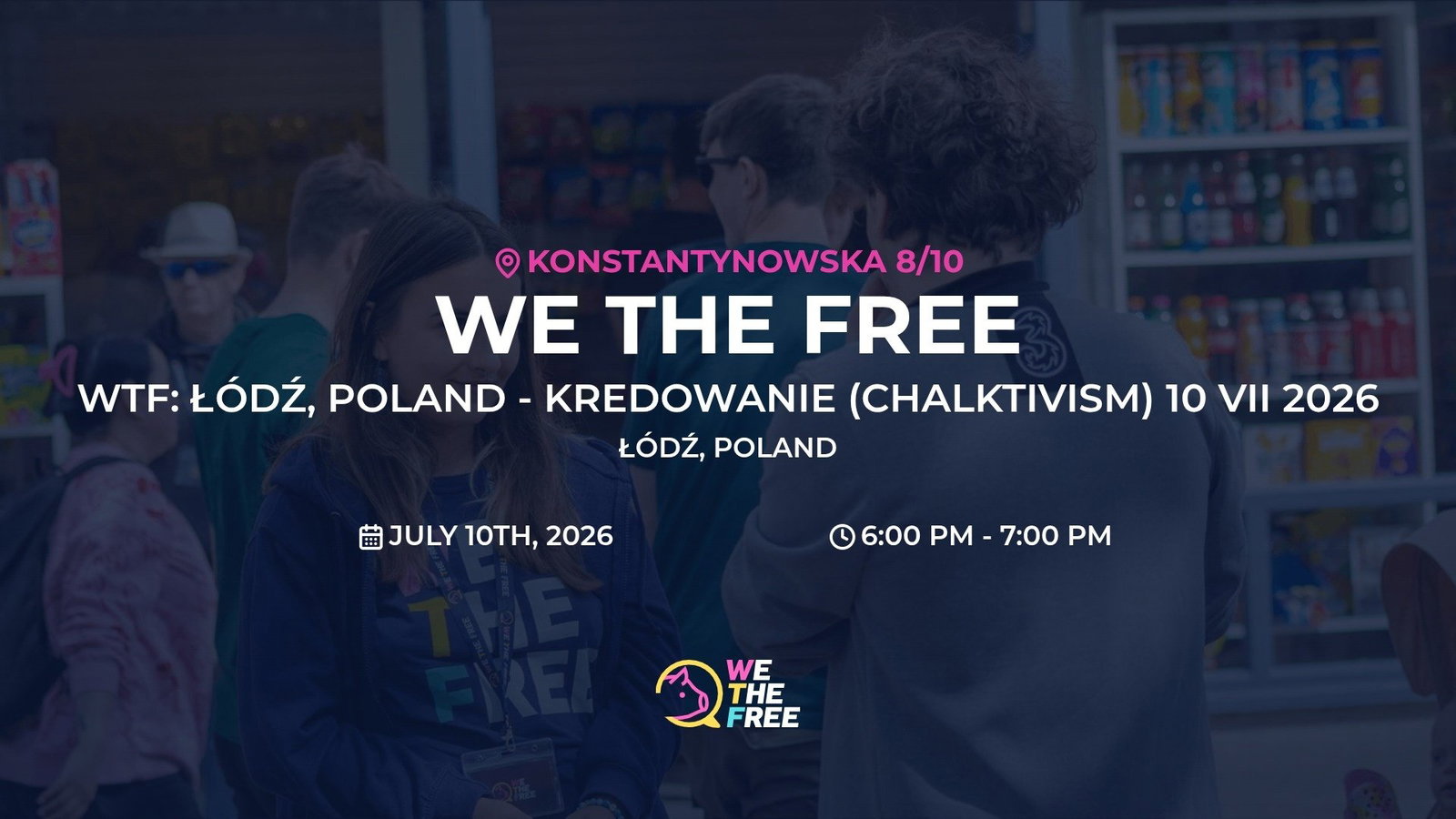 WTF: Łódź, Poland - Kredowanie (Chalktivism) 10 VII 2026