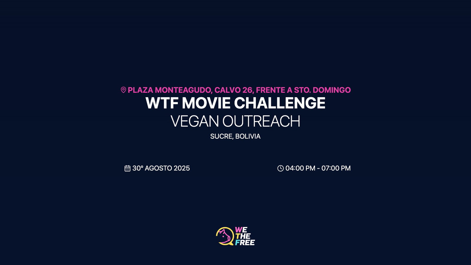 sábado, agosto 30 - WTF Movie Challenge