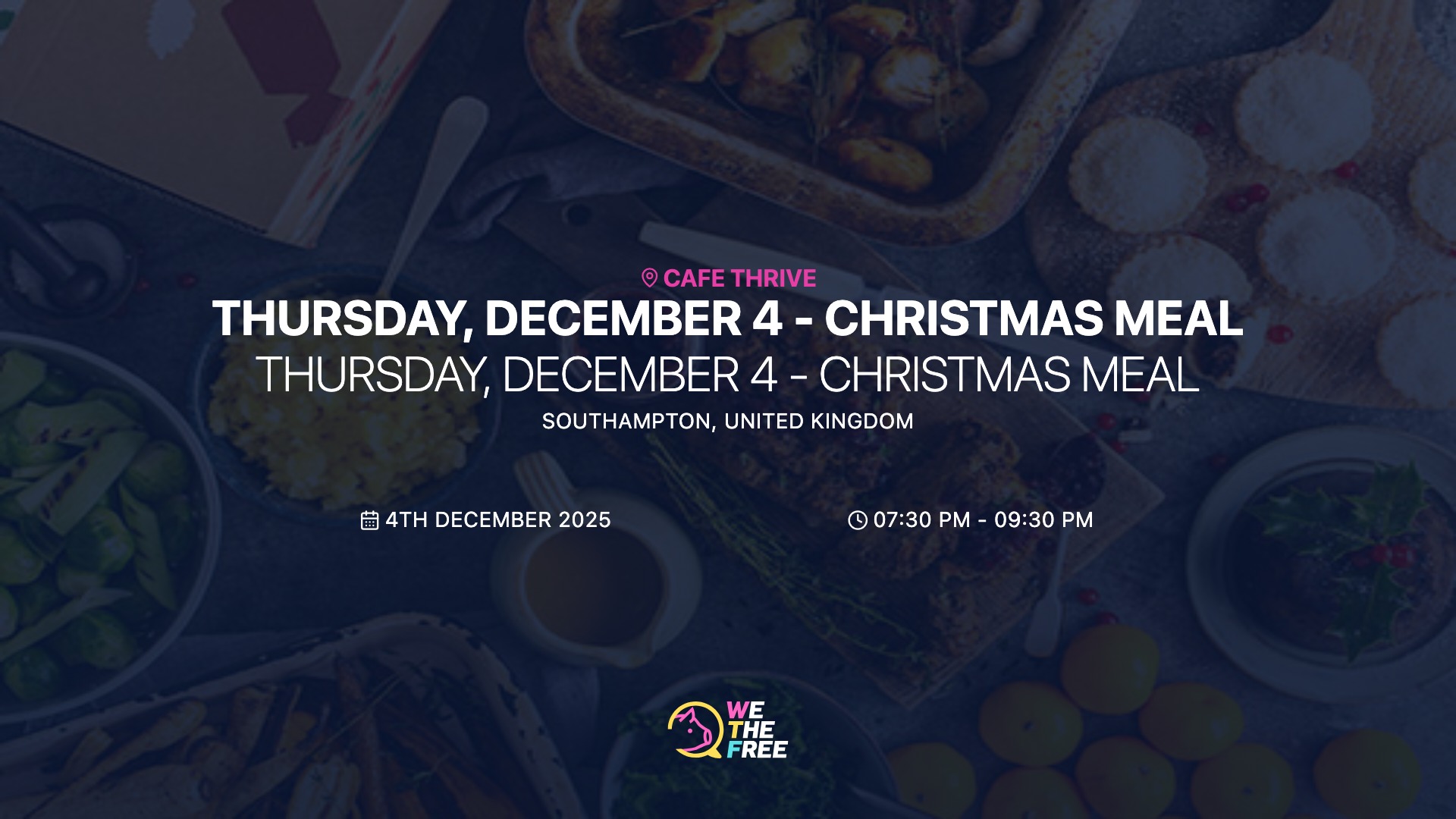Thursday, December 4 - Christmas Meal
