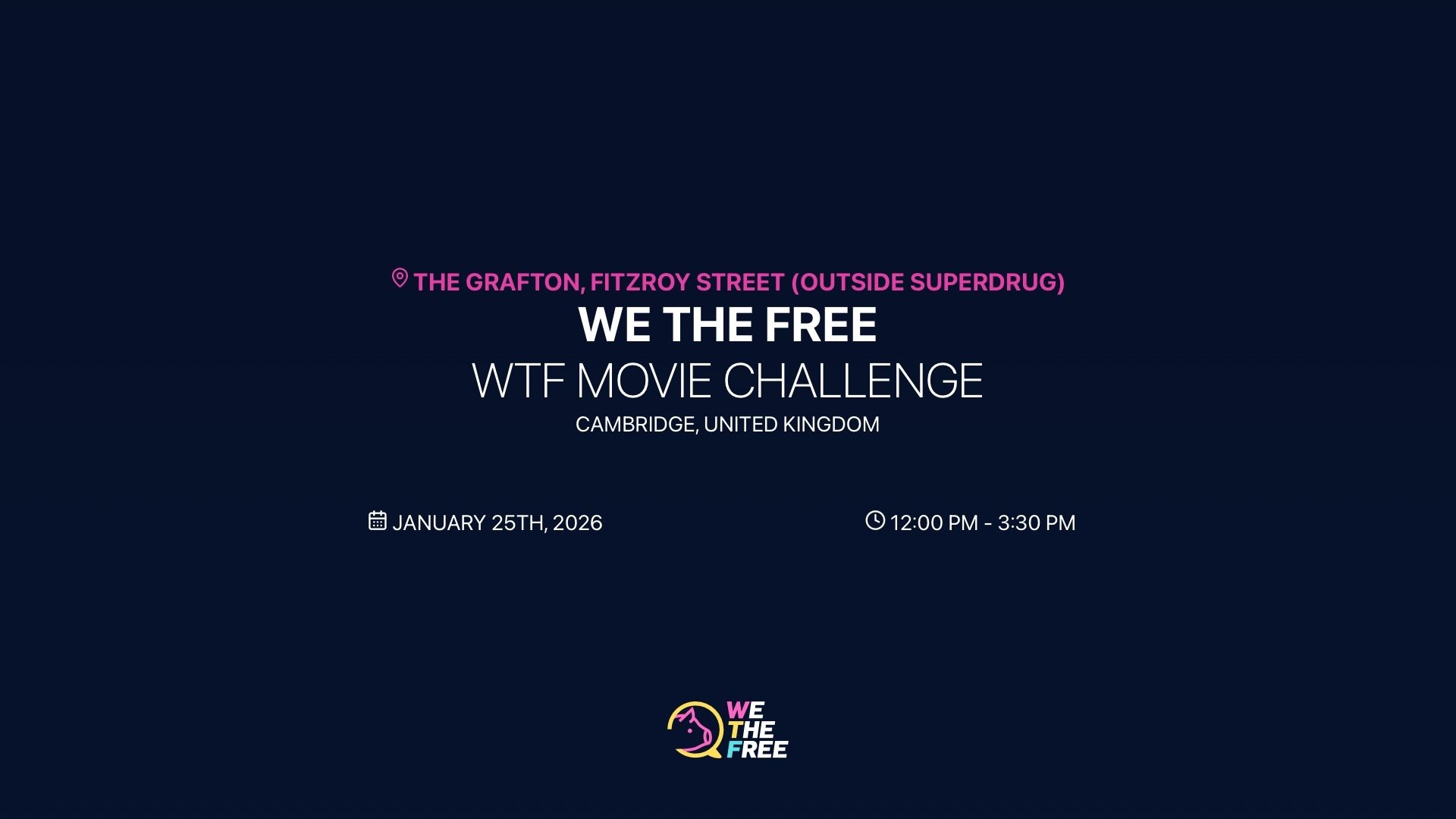 WTF: Cambridge, UK - 3 Minute Movie Challenge