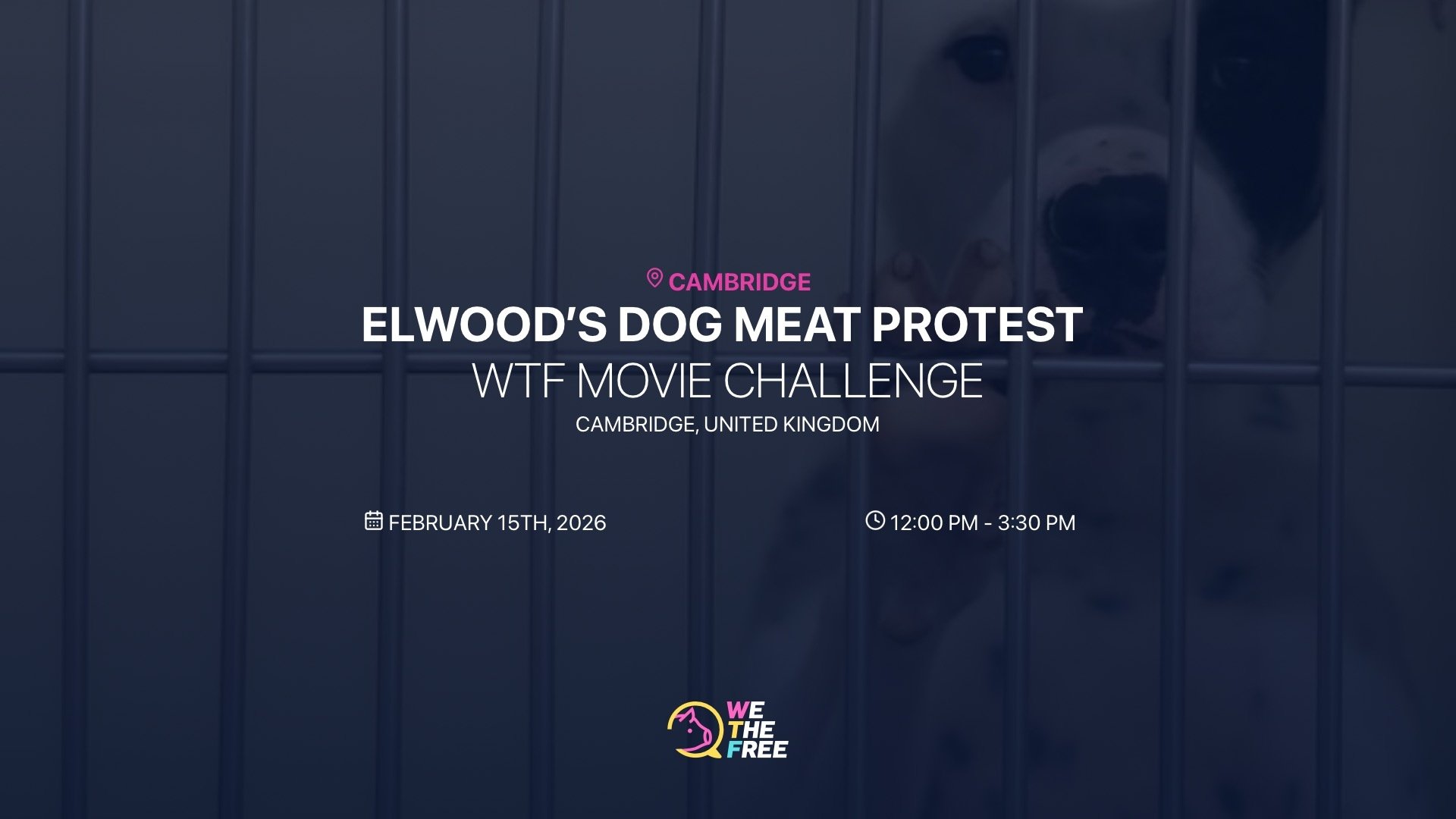 WTF: Cambridge, UK - Elwood’s Dog Meat Protest, February 15th, 2026