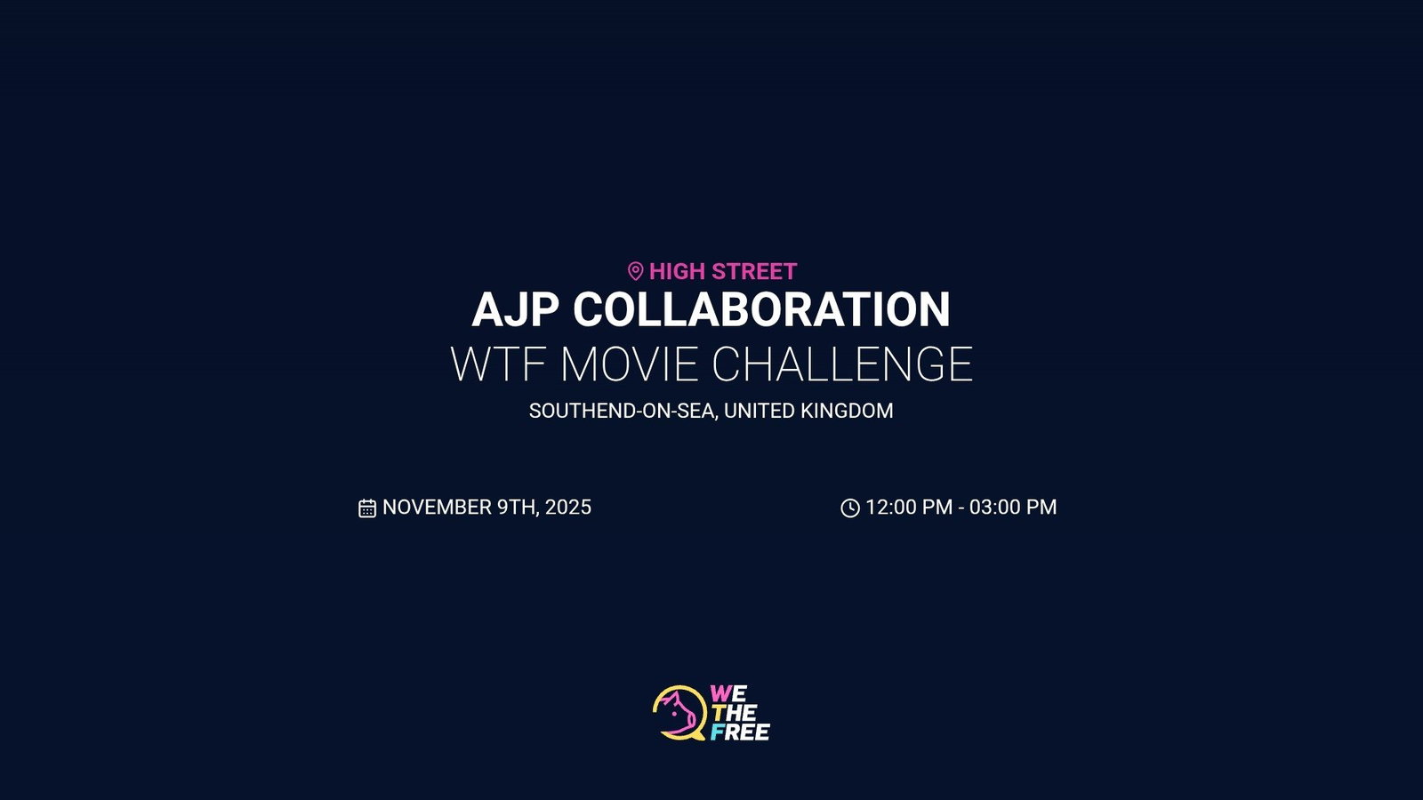 Southend - WTF: Essex, UK - WTF x AJP Movie Challenge, November 9th, 2025